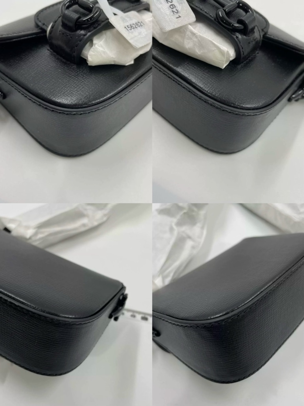 Gucci Azalea Mini Horsebit 1955 Shoulder Bag Black w Removable Strap Authentic - Picture 6 of 16